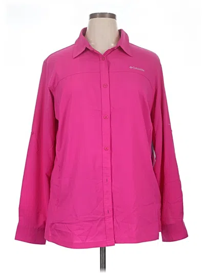 Columbia Long Sleeve Blouse In Pink