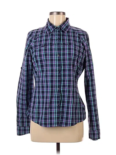 Pre-owned Columbia Long Sleeve Blouse In Purple