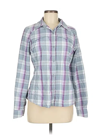 Pre-owned Columbia Long Sleeve Blouse In Purple