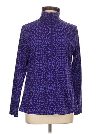 Pre-owned Columbia Long Sleeve Blouse In Purple