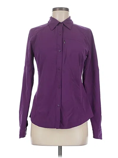 Pre-owned Columbia Long Sleeve Blouse In Purple