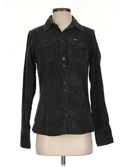 Pre-owned Columbia Long Sleeve Button Down Shirt In Black
