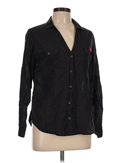 Pre-owned Columbia Long Sleeve Button Down Shirt In Black