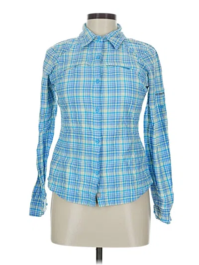 Pre-owned Columbia Long Sleeve Button Down Shirt In Blue