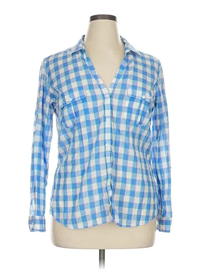 Pre-owned Columbia Long Sleeve Button Down Shirt In Blue