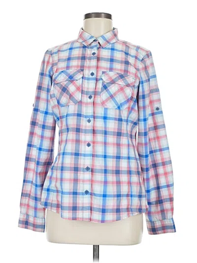 Pre-owned Columbia Long Sleeve Button Down Shirt In Blue