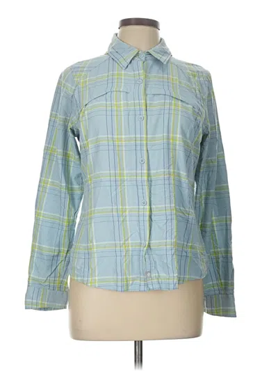 Pre-owned Columbia Long Sleeve Button Down Shirt In Blue