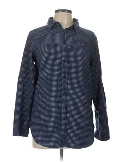 Pre-owned Columbia Long Sleeve Button Down Shirt In Blue