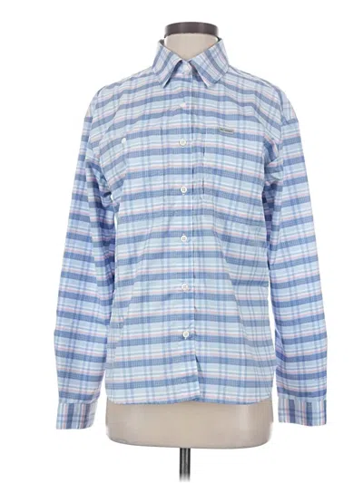 Pre-owned Columbia Long Sleeve Button Down Shirt In Blue