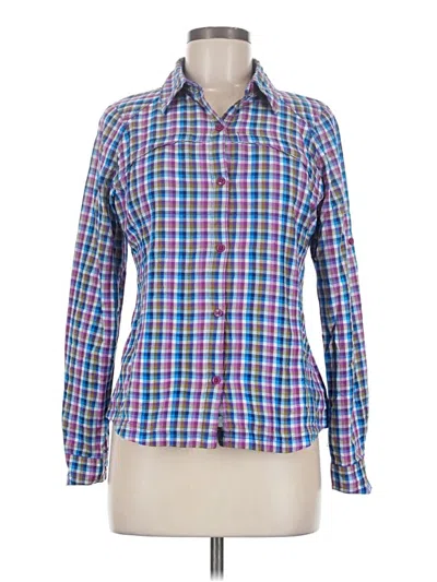 Pre-owned Columbia Long Sleeve Button Down Shirt In Blue