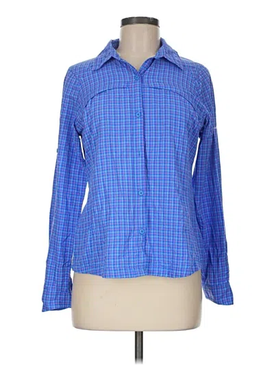 Pre-owned Columbia Long Sleeve Button Down Shirt In Blue
