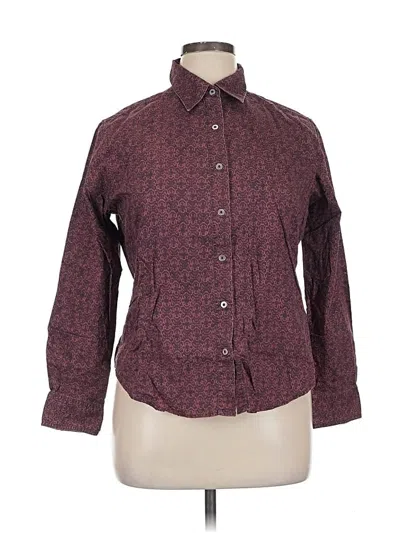 Pre-owned Columbia Long Sleeve Button Down Shirt In Burgundy