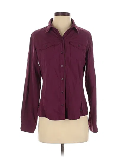Pre-owned Columbia Long Sleeve Button Down Shirt In Burgundy