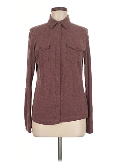 Pre-owned Columbia Long Sleeve Button Down Shirt In Burgundy