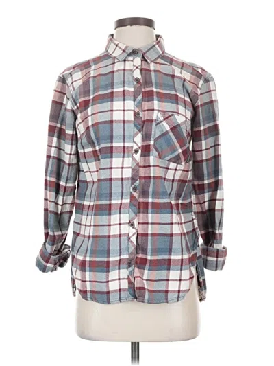 Pre-owned Columbia Long Sleeve Button Down Shirt In Burgundy