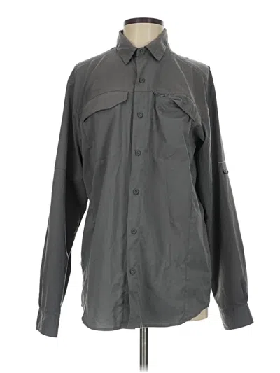 Pre-owned Columbia Long Sleeve Button Down Shirt In Gray
