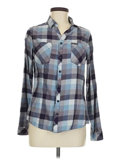 Pre-owned Columbia Long Sleeve Button Down Shirt In Gray