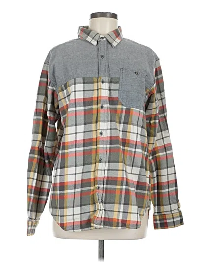 Pre-owned Columbia Long Sleeve Button Down Shirt In Gray