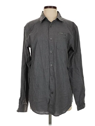 Pre-owned Columbia Long Sleeve Button Down Shirt In Gray