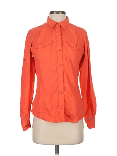 Pre-owned Columbia Long Sleeve Button Down Shirt In Orange