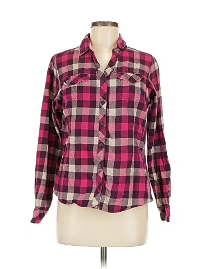 Pre-owned Columbia Long Sleeve Button Down Shirt In Pink