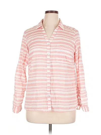 Pre-owned Columbia Long Sleeve Button Down Shirt In Pink