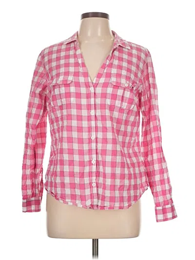 Pre-owned Columbia Long Sleeve Button Down Shirt In Pink
