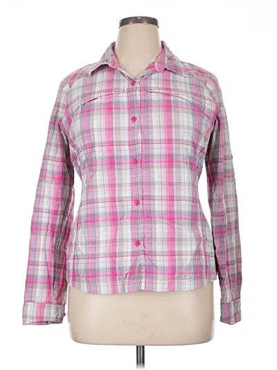 Pre-owned Columbia Long Sleeve Button Down Shirt In Pink