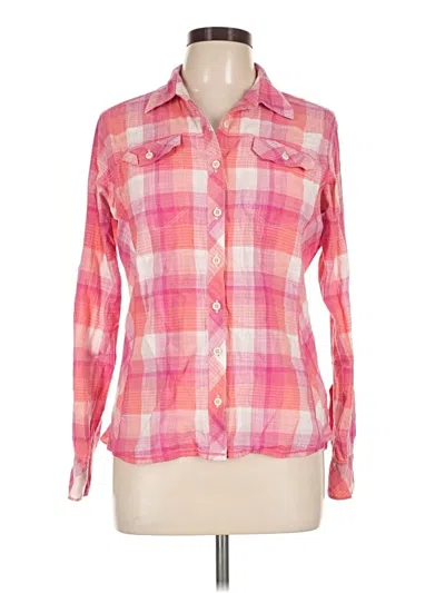 Pre-owned Columbia Long Sleeve Button Down Shirt In Pink