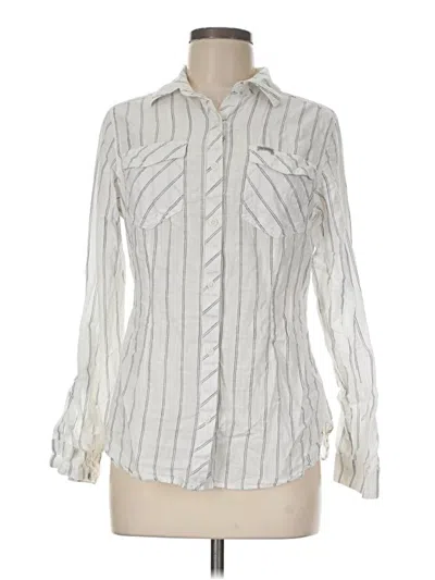Pre-owned Columbia Long Sleeve Button Down Shirt In Silver