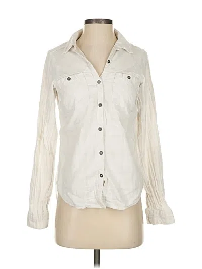 Pre-owned Columbia Long Sleeve Button Down Shirt In White