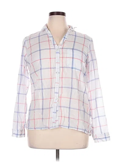 Pre-owned Columbia Long Sleeve Button Down Shirt In White