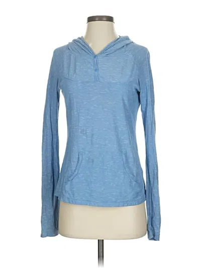 Pre-owned Columbia Long Sleeve Henley Shirt In Blue