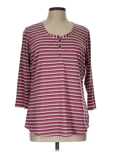 Pre-owned Columbia Long Sleeve Henley Shirt In Burgundy