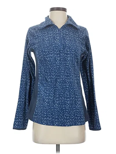 Pre-owned Columbia Long Sleeve Polo Shirt In Blue