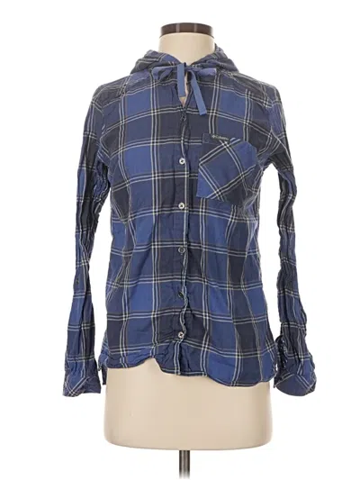 Pre-owned Columbia Long Sleeve Polo Shirt In Blue