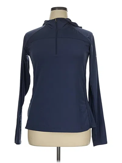 Pre-owned Columbia Long Sleeve Polo Shirt In Blue