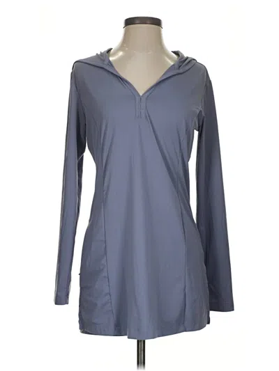 Pre-owned Columbia Long Sleeve Polo Shirt In Gray