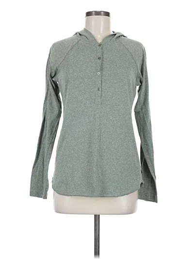 Pre-owned Columbia Long Sleeve Polo Shirt In Green