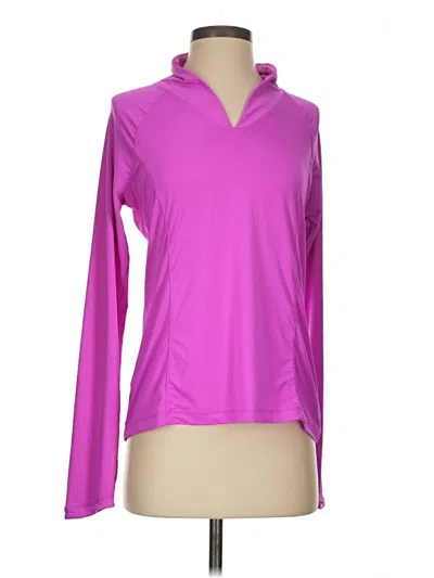 Pre-owned Columbia Long Sleeve Polo Shirt In Pink