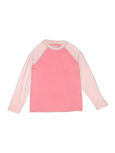 Pre-owned Columbia Kids' Long Sleeve T-shirt In Pink