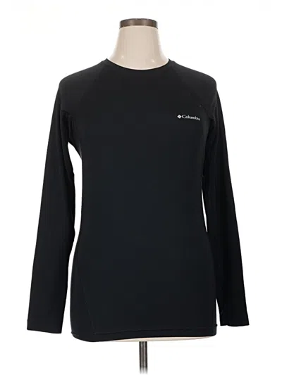Pre-owned Columbia Long Sleeve T-shirt In Black