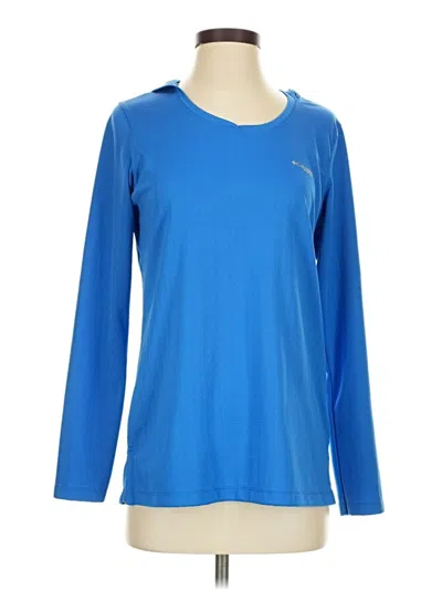 Pre-owned Columbia Long Sleeve T-shirt In Blue