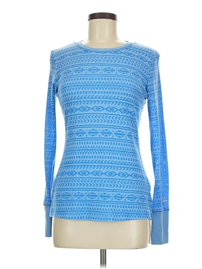 Pre-owned Columbia Long Sleeve T-shirt In Blue
