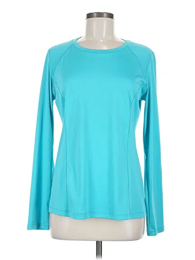 Pre-owned Columbia Long Sleeve T-shirt In Blue