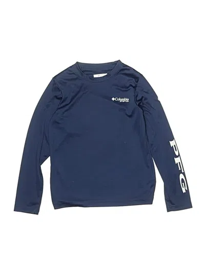 Pre-owned Columbia Kids' Long Sleeve T-shirt In Blue