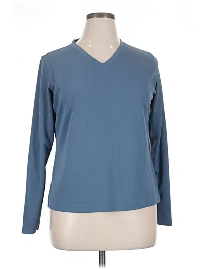 Pre-owned Columbia Long Sleeve T-shirt In Blue