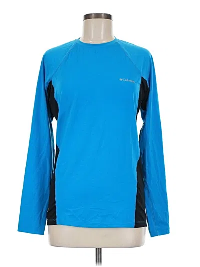 Pre-owned Columbia Long Sleeve T-shirt In Blue