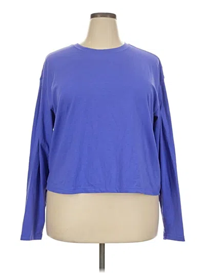 Pre-owned Columbia Long Sleeve T-shirt In Blue