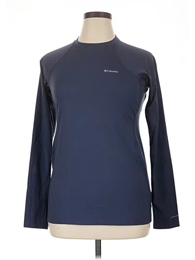 Pre-owned Columbia Long Sleeve T-shirt In Blue